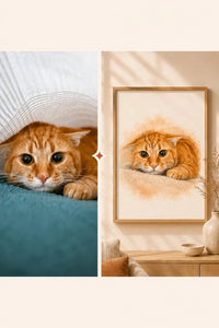 Poster encadré personnalisé - Mon Museau